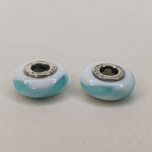 Cedora Teal & White Beads
